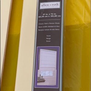 allen roth roman shade / snow white